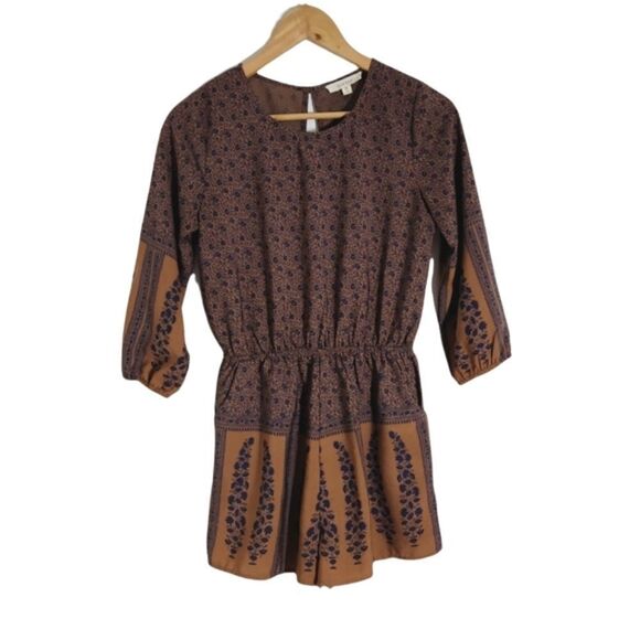 ILLA ILLA Open Back Mix Floral Romper Women's Size S - Picture 6 of 10